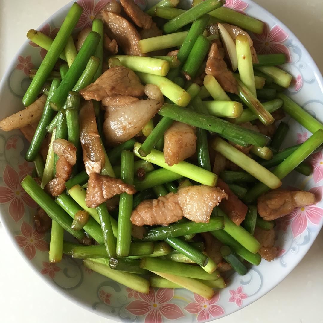 蒜苔炒肉