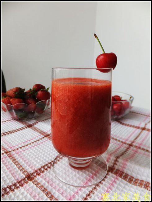 草莓樱桃汁的做法