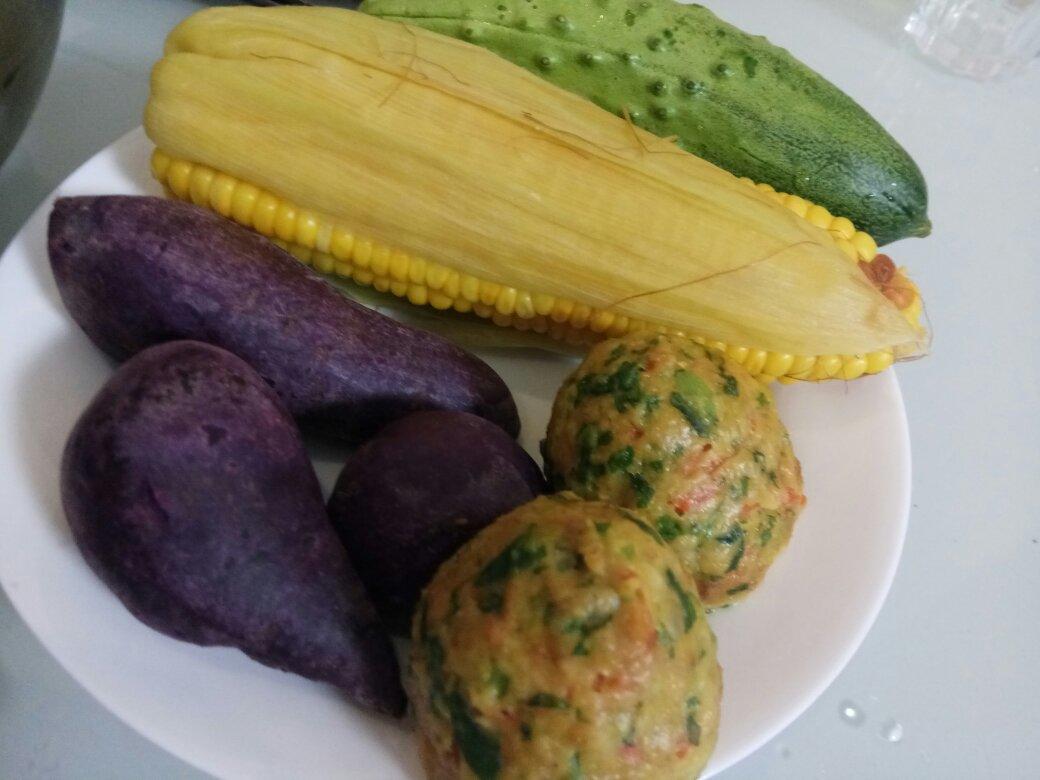咸味菜窝头(内附手法视频)～～吃点儿粗粮系列