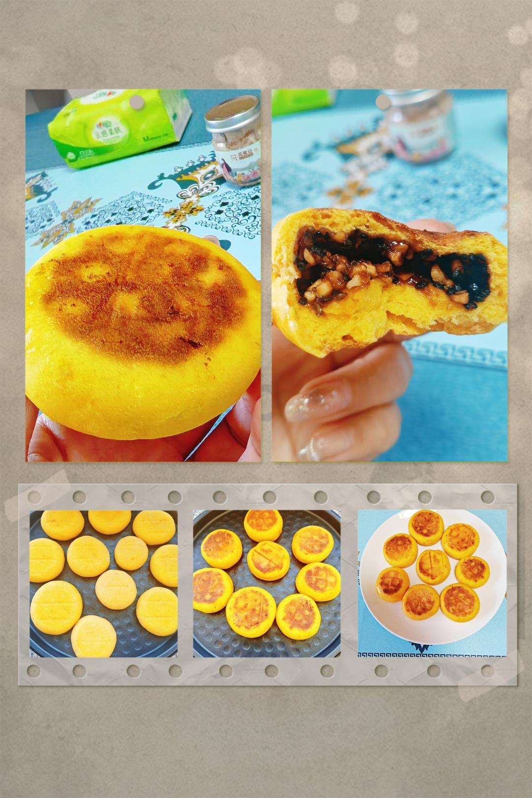 堂妈小厨——发面南瓜饼