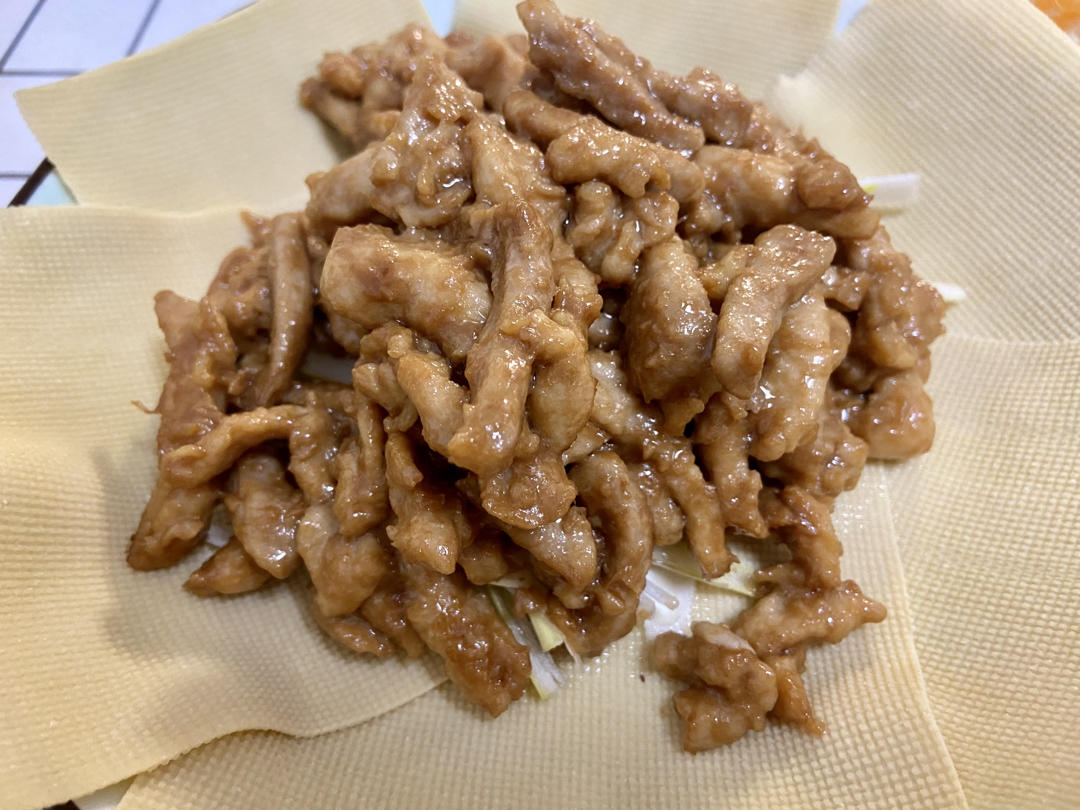 传统做法 京酱肉丝