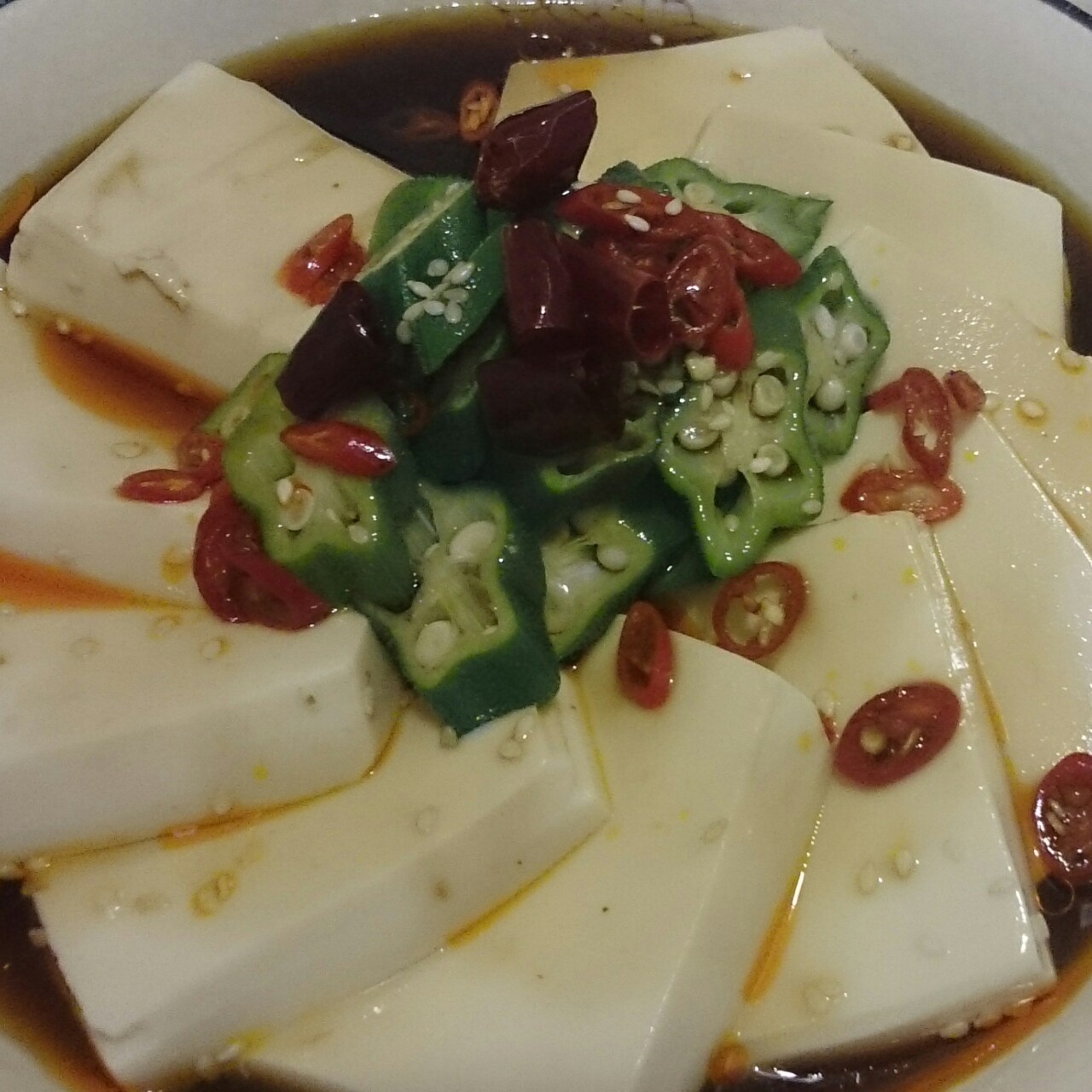 秋葵嫩豆腐&秋葵存储小方法