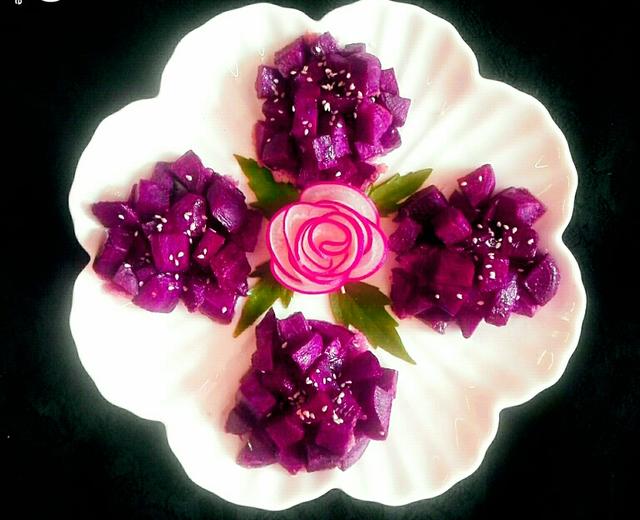 蜂蜜紫薯烙的做法