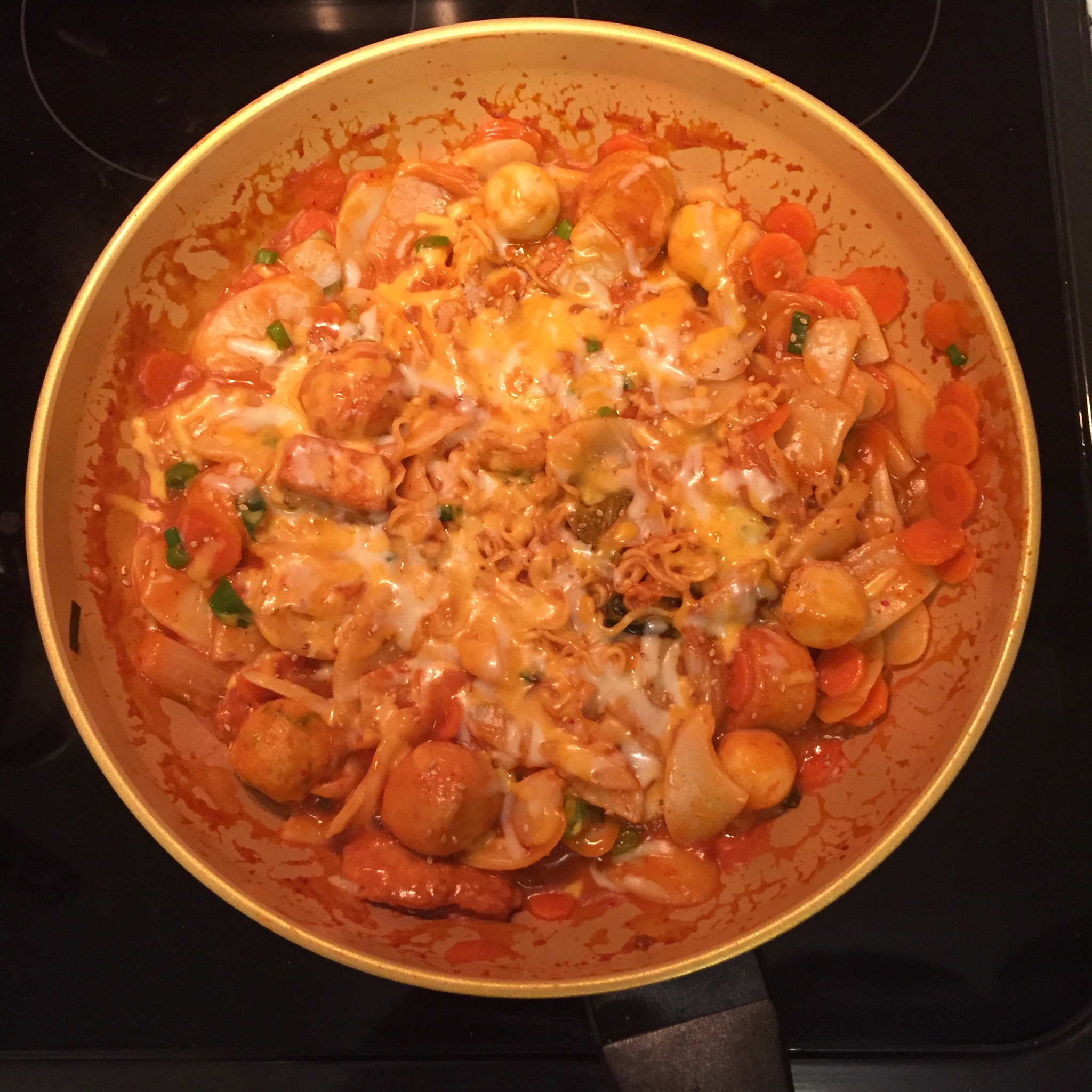 韩式辣炒年糕（or网红芝士套路之芝心年糕）