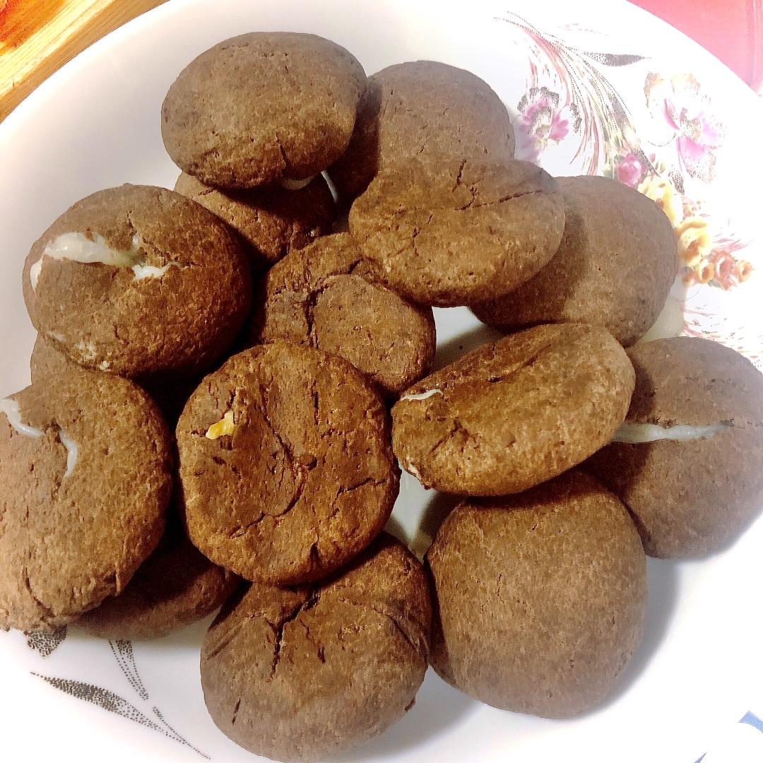 ㊙️🔥会拉丝的年糕巧克力曲奇❗️零难度敲好吃