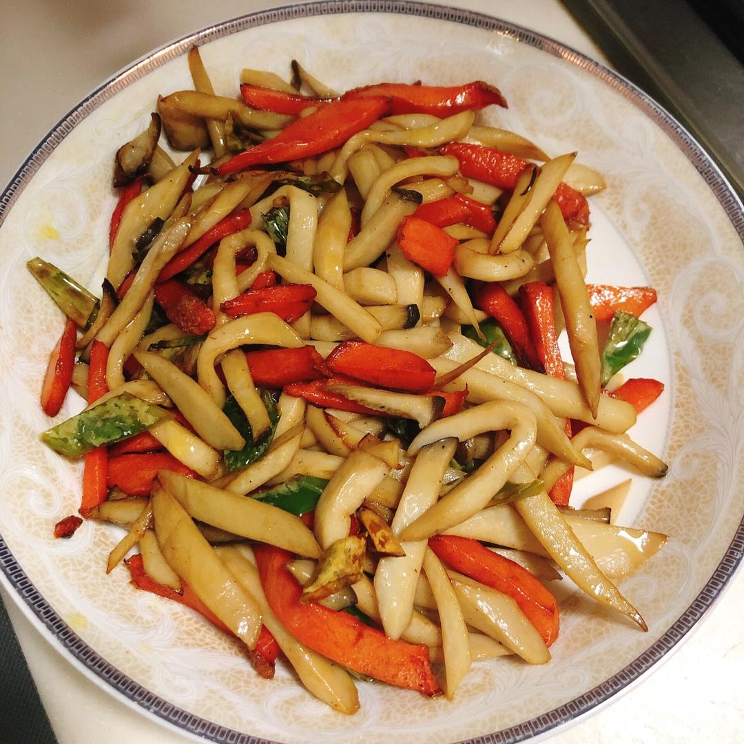 爆炒杏鲍菇