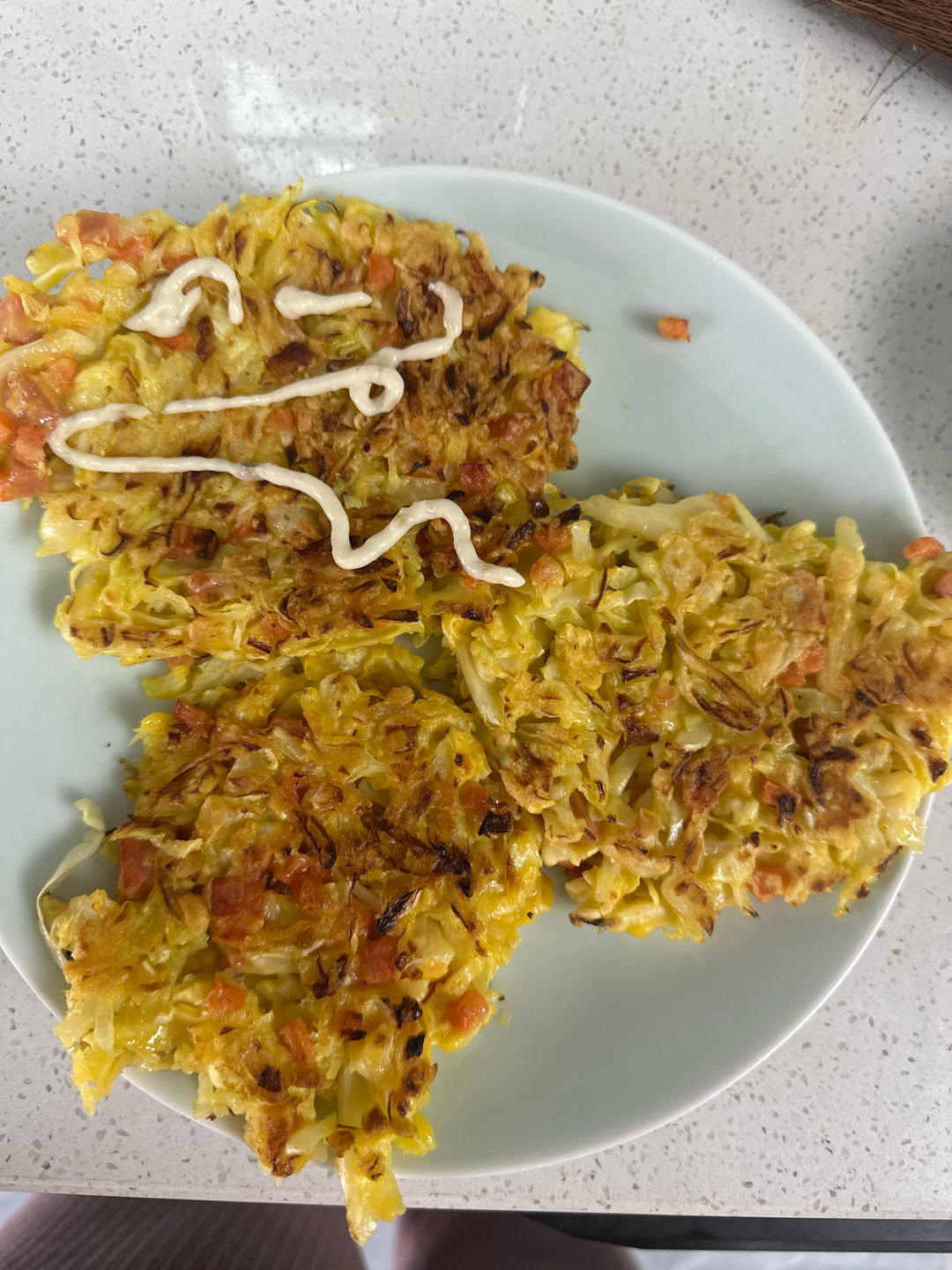 美味卷心菜丝煎饼