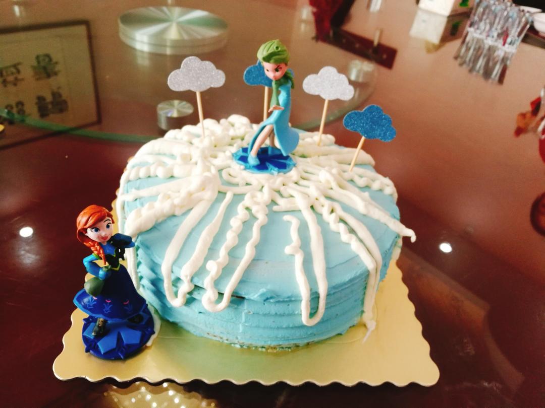 冰雪奇缘蛋糕（八寸）