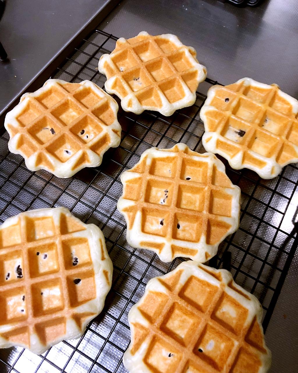 饼 紫米华夫饼 零小靖做的紫米华夫饼 零小靖