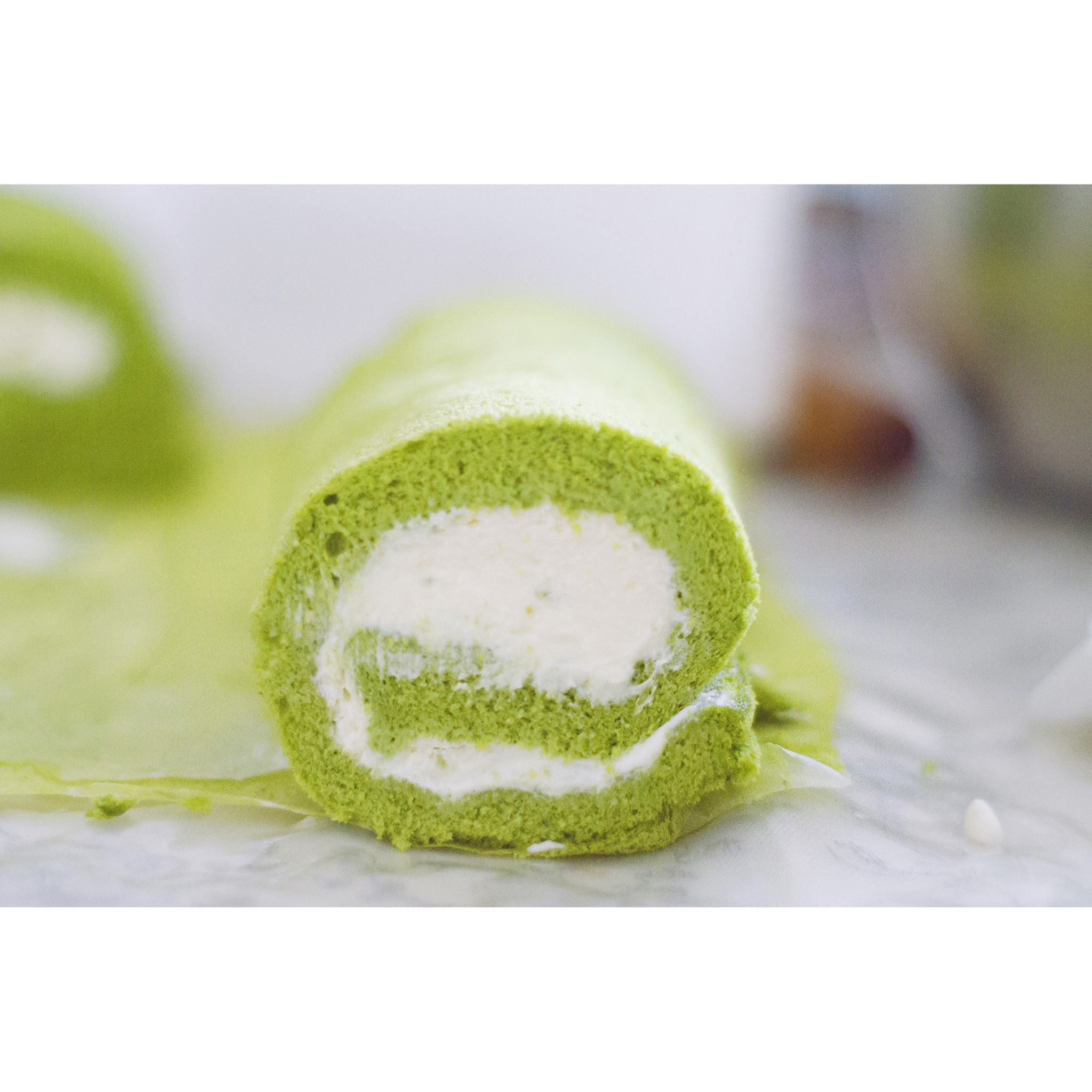 抹茶戚风蛋糕卷