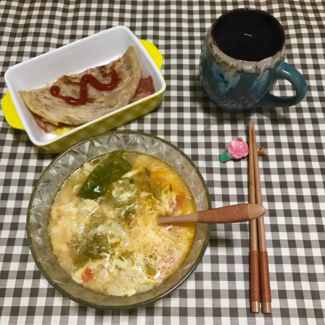 西红柿鸡蛋疙瘩汤