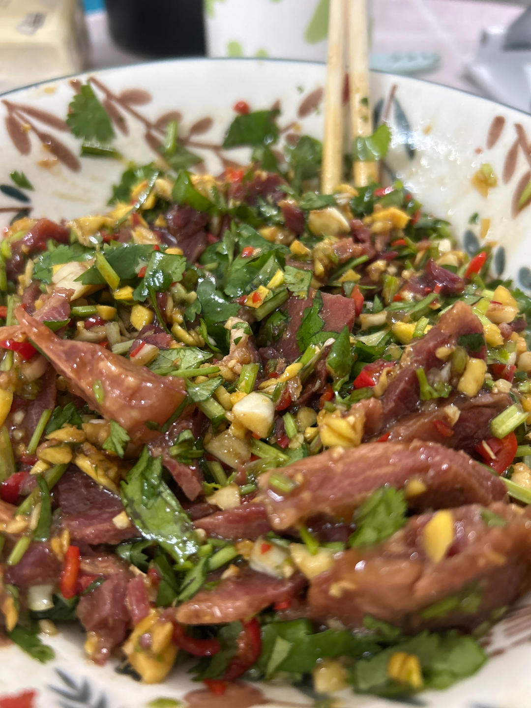 好吃又下饭的香菜拌牛肉