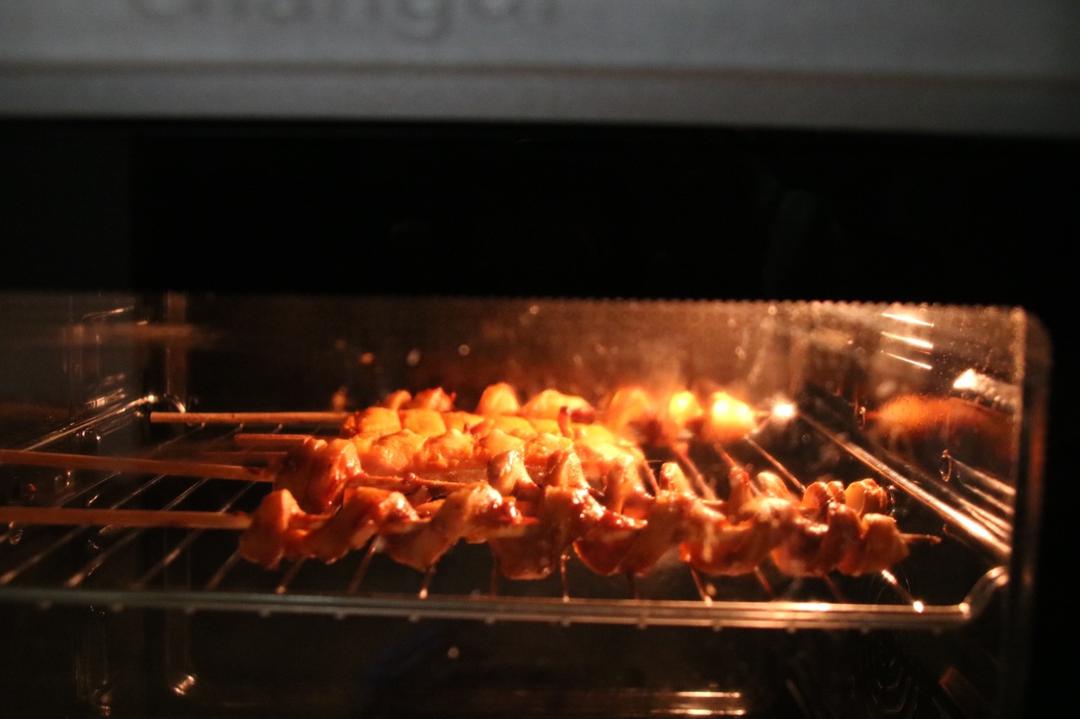 烤面筋（自制酱料），烤鸡柳