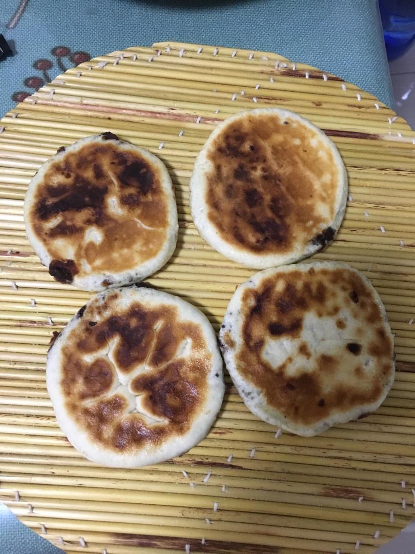 发面豆沙饼