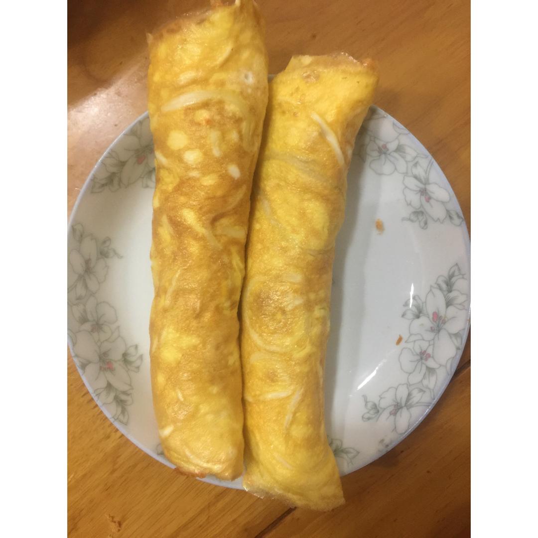 饺子皮鸡蛋饼