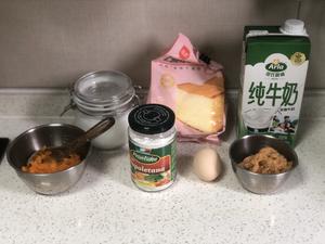 【快手食谱】南瓜肉松蒸蛋糕的做法 步骤1