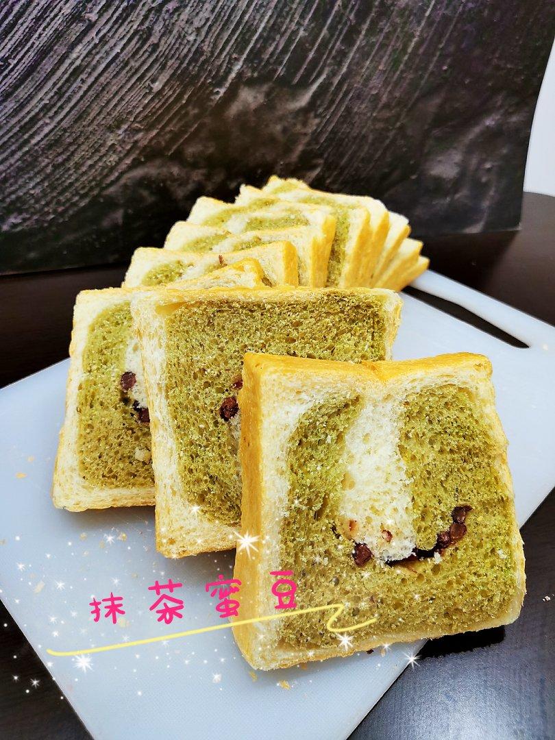 抹茶蜜豆吐司