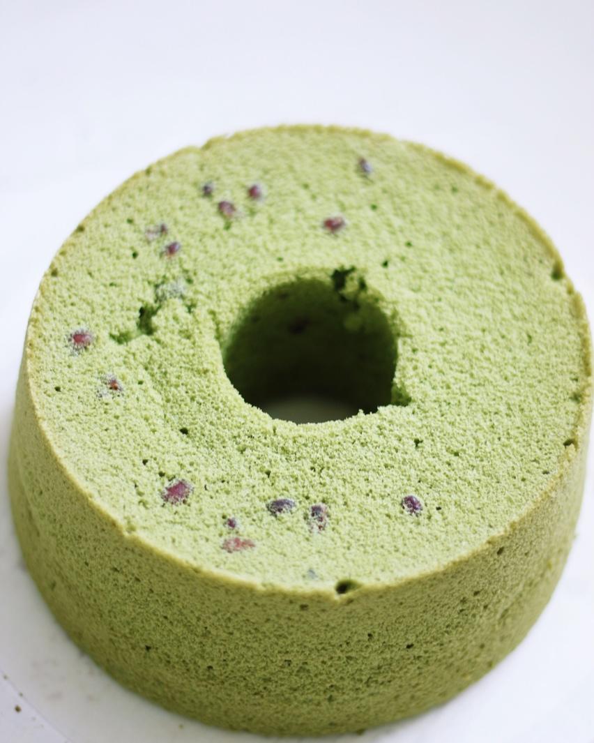 细腻绵软抹茶红豆戚风【附蜜红豆分布均匀小技巧】