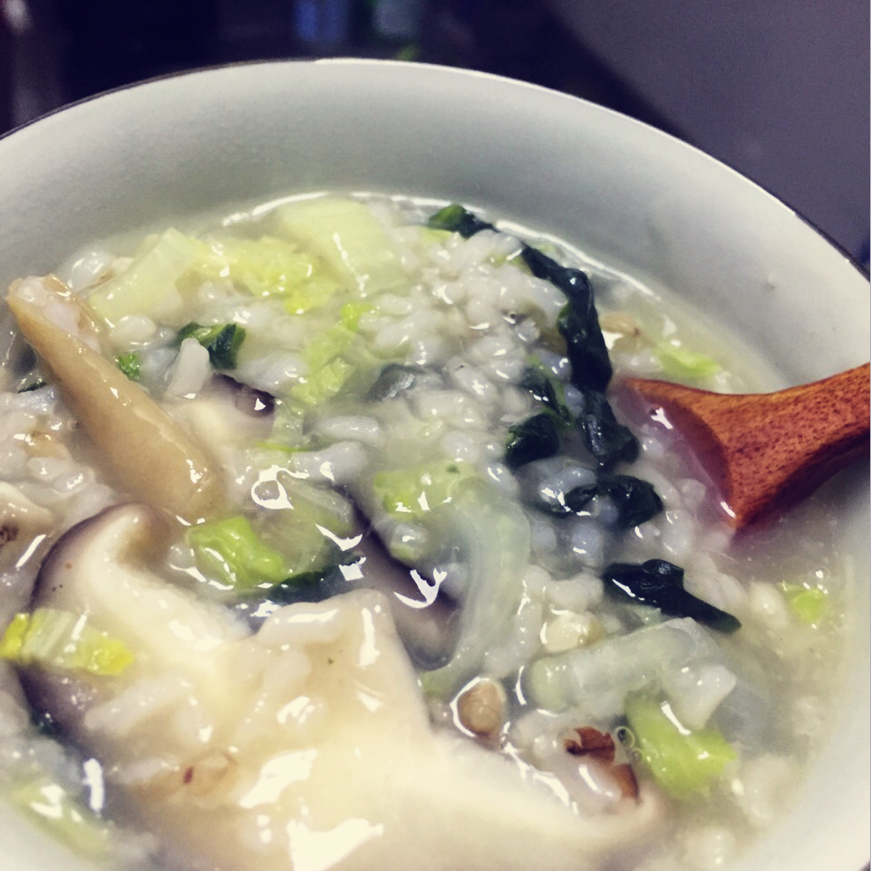 香菇青菜粥