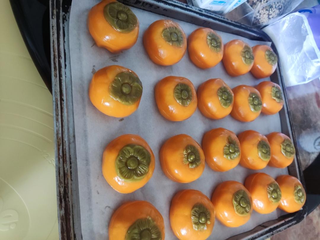 全网独家（原创）柿柿如意—广式金沙奶黄月饼（内附视频做法）