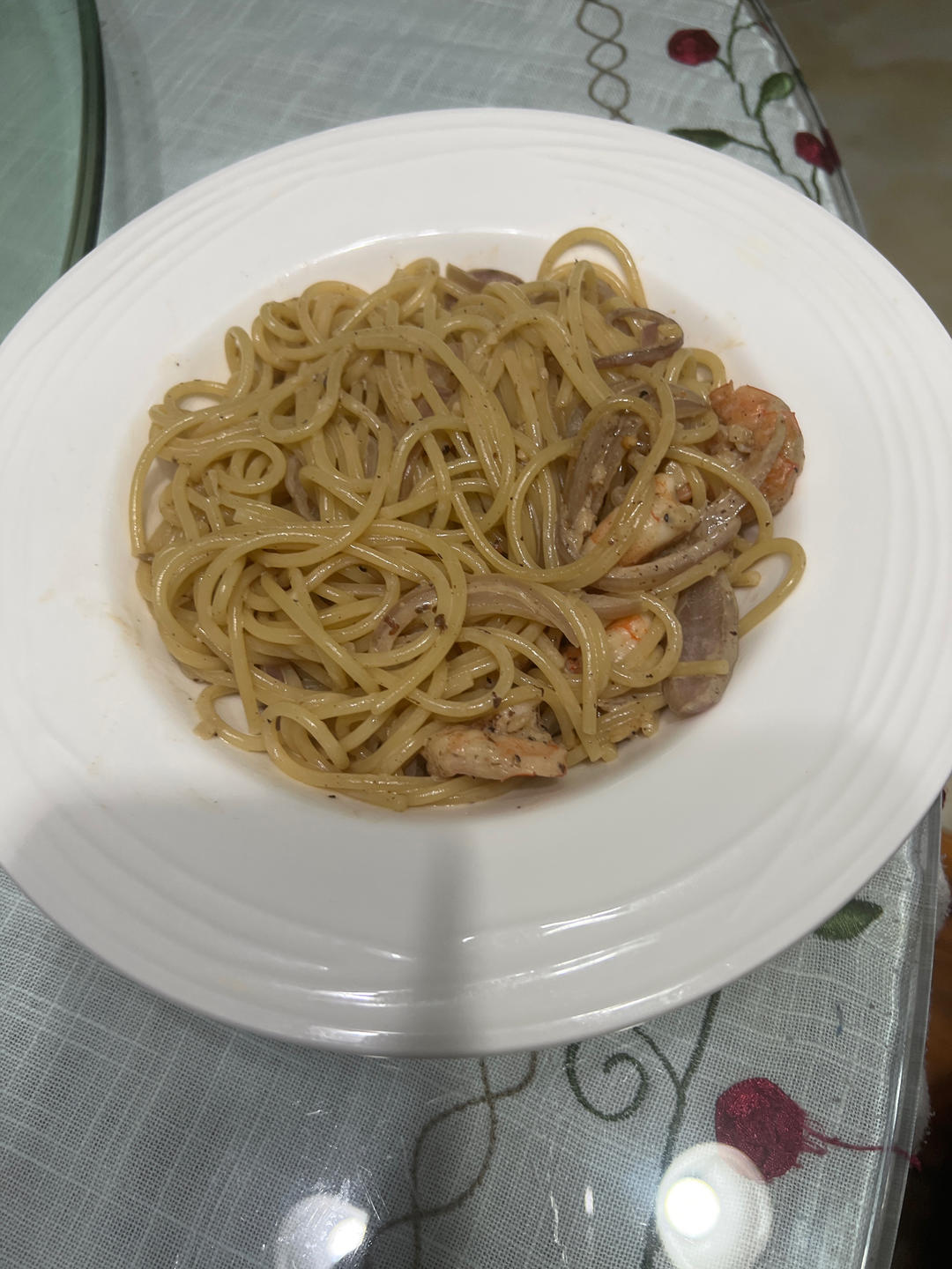 和意大利大厨学来的 | 蒜香黄油鲜虾意面
