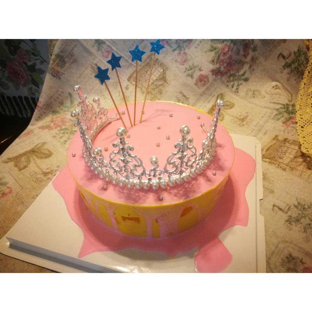 奶油淋面棋格蛋糕