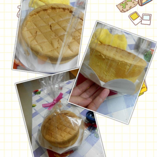 6寸原味戚风蛋糕