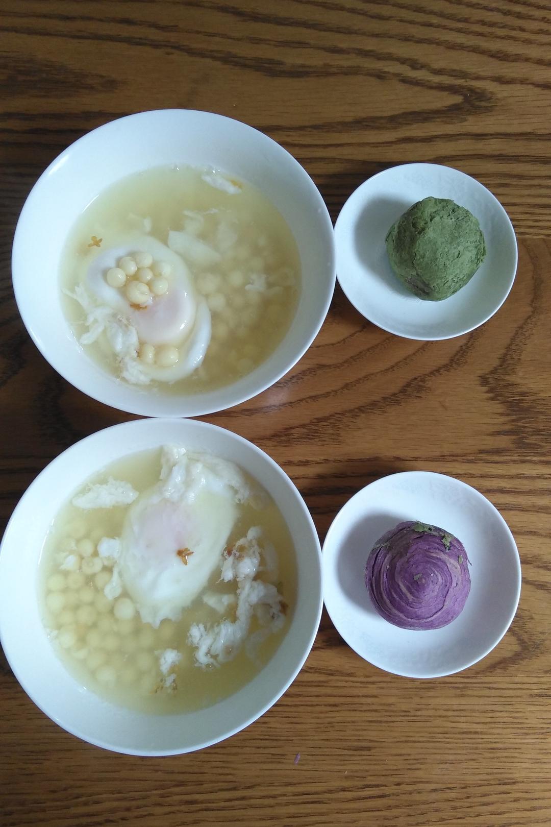 鸡头米水潽蛋