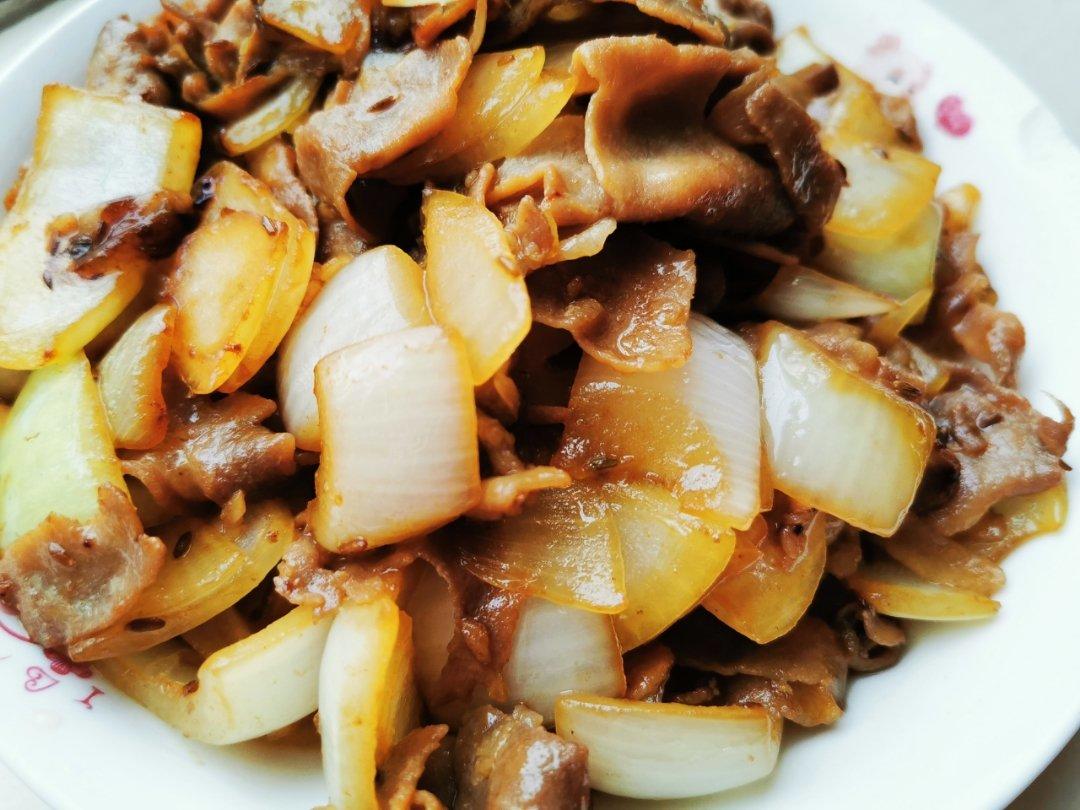 洋葱炒羊肉