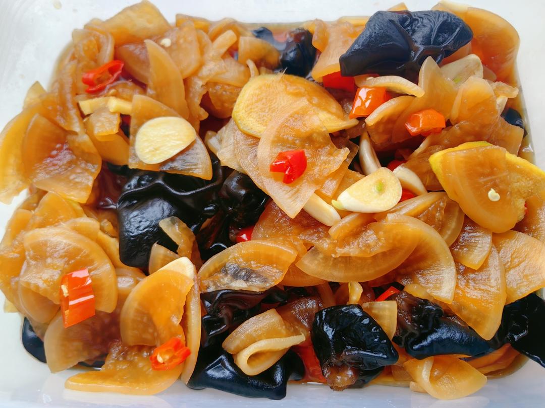 酸甜爽口白萝卜咸菜