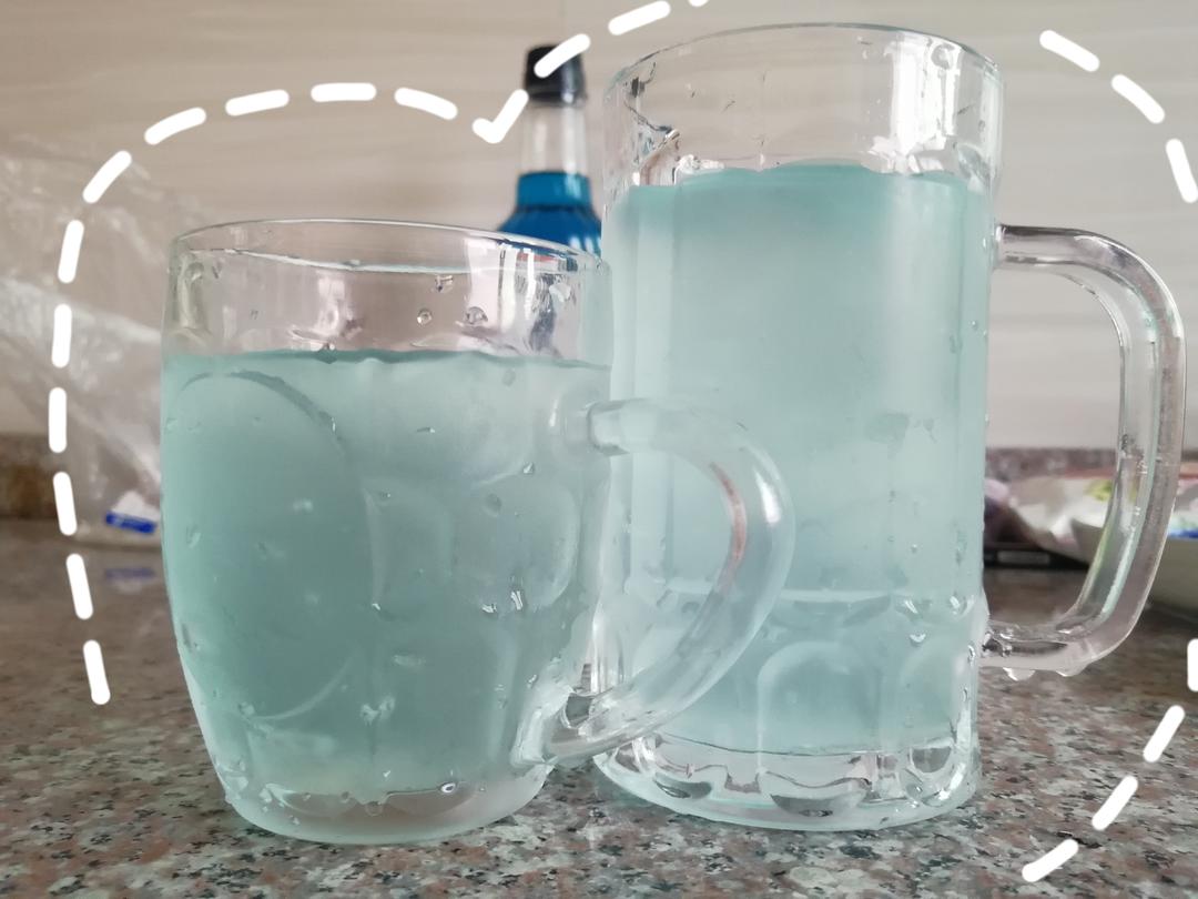 海盐蓝凉粉的做法