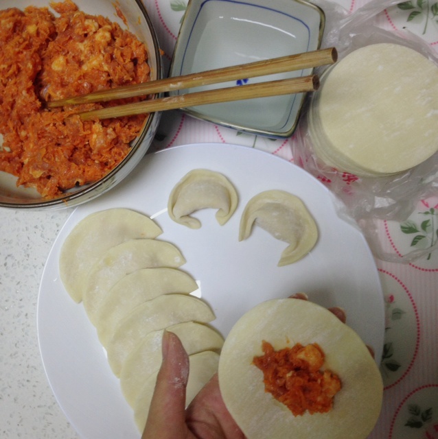 胡萝卜猪肉饺子