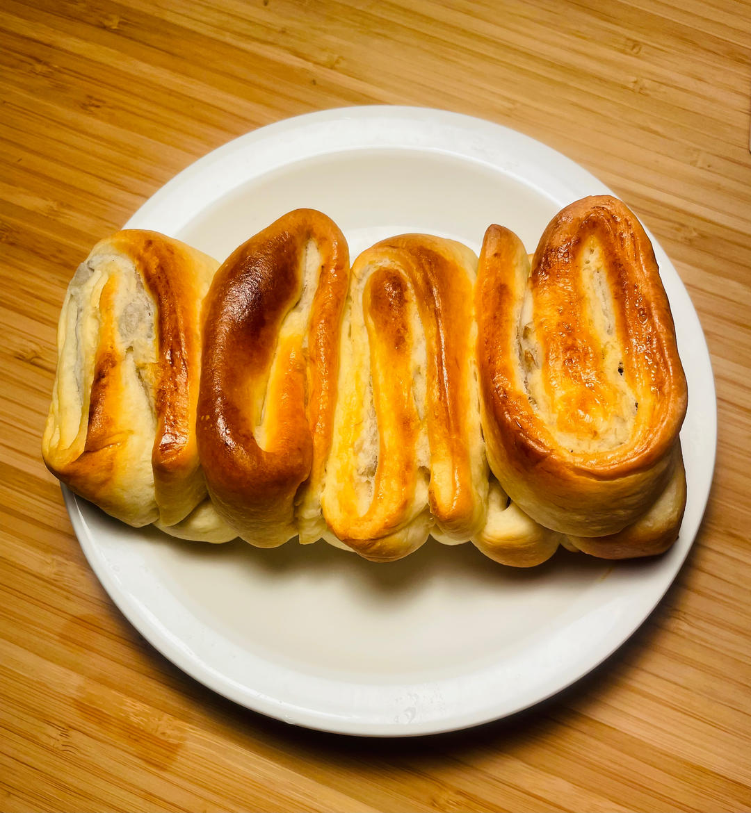 超浓郁奶香的【芋泥手撕包】懒人简单整形手法