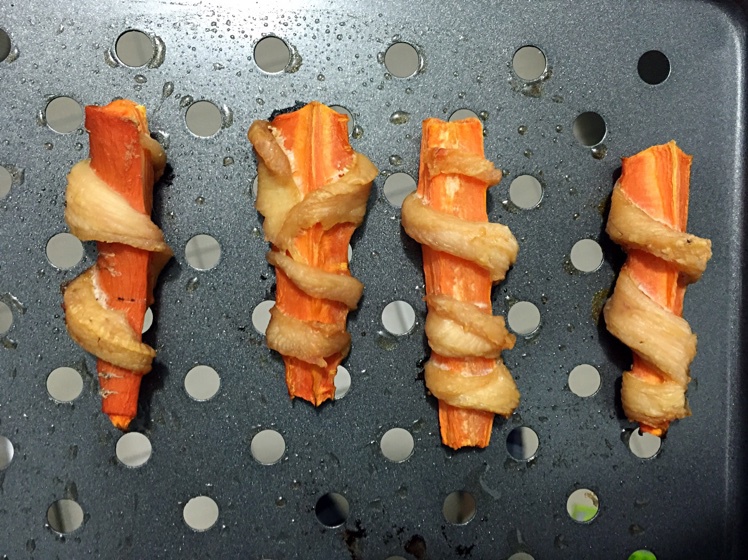 狗狗奖励零食——鸡肉干胡萝卜条