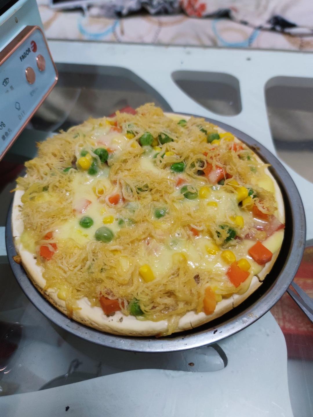 🍕单手披萨｜卡卡爸·教小白｜第一张披萨