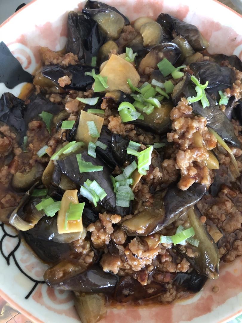 红烧肉沫茄子
