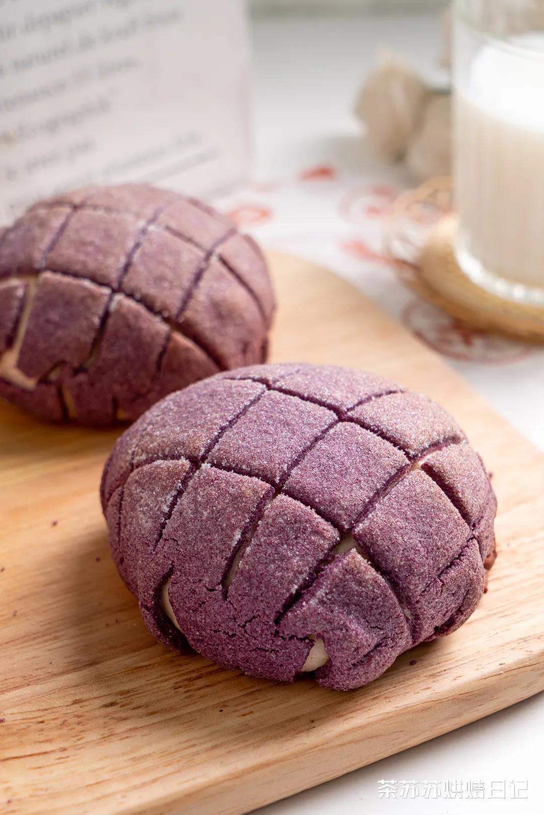 【芋泥菠萝包】开了美颜的菠萝包,又香又软的做法