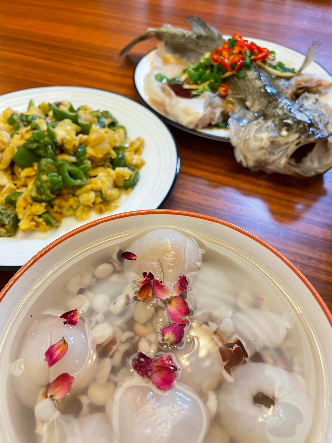 夏日小糖水-桂花荔枝鸡头米