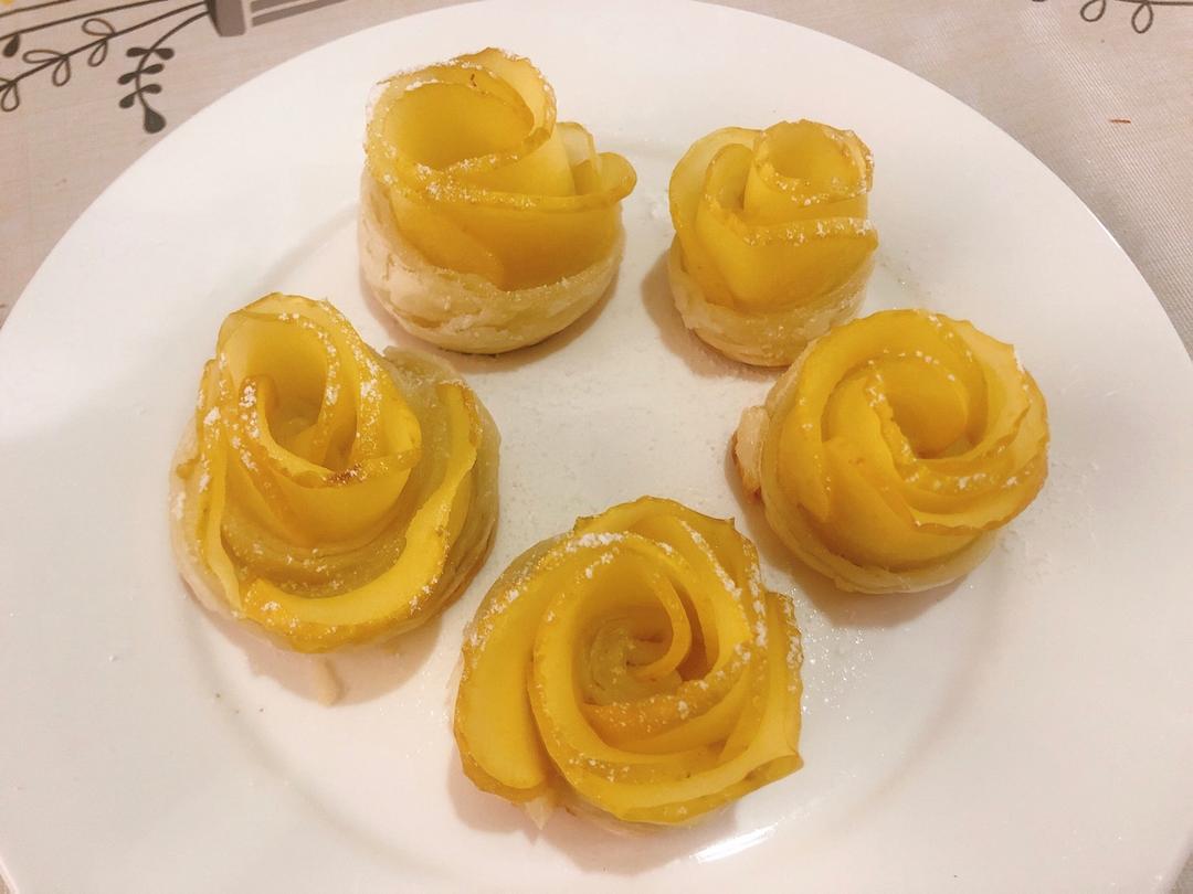 苹果玫瑰塔（手抓饼版）