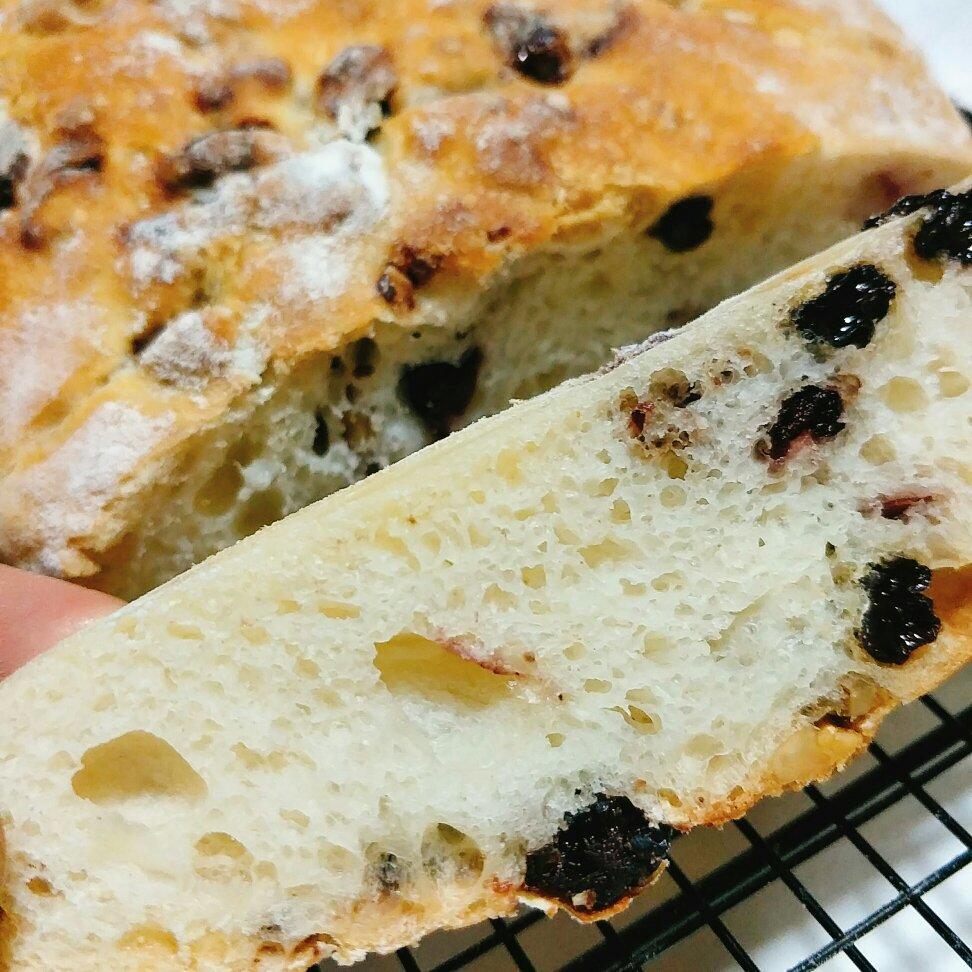 红酒果干欧包（免揉面，零基础，健康美味。附红酒果干、彩色面团的做法）