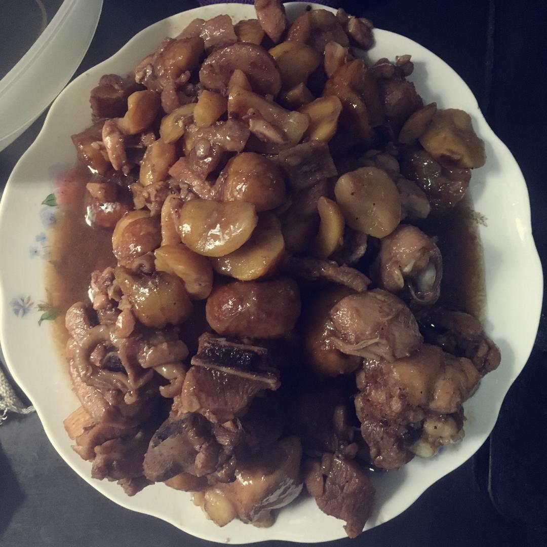 板栗烧鸡