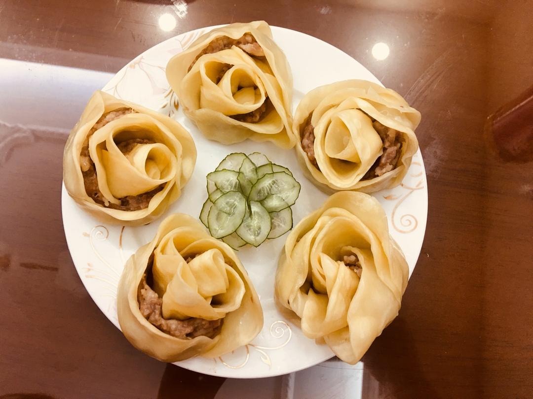 玫瑰花饺子