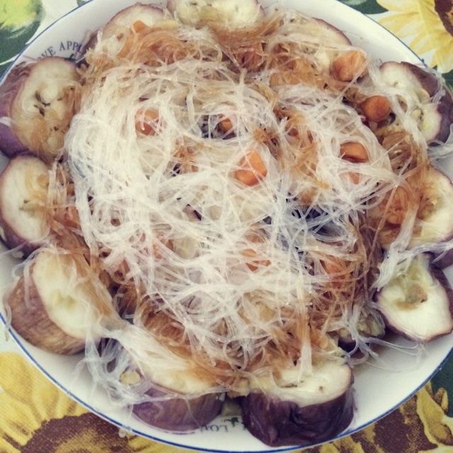 麻酱蒜泥蒸茄子