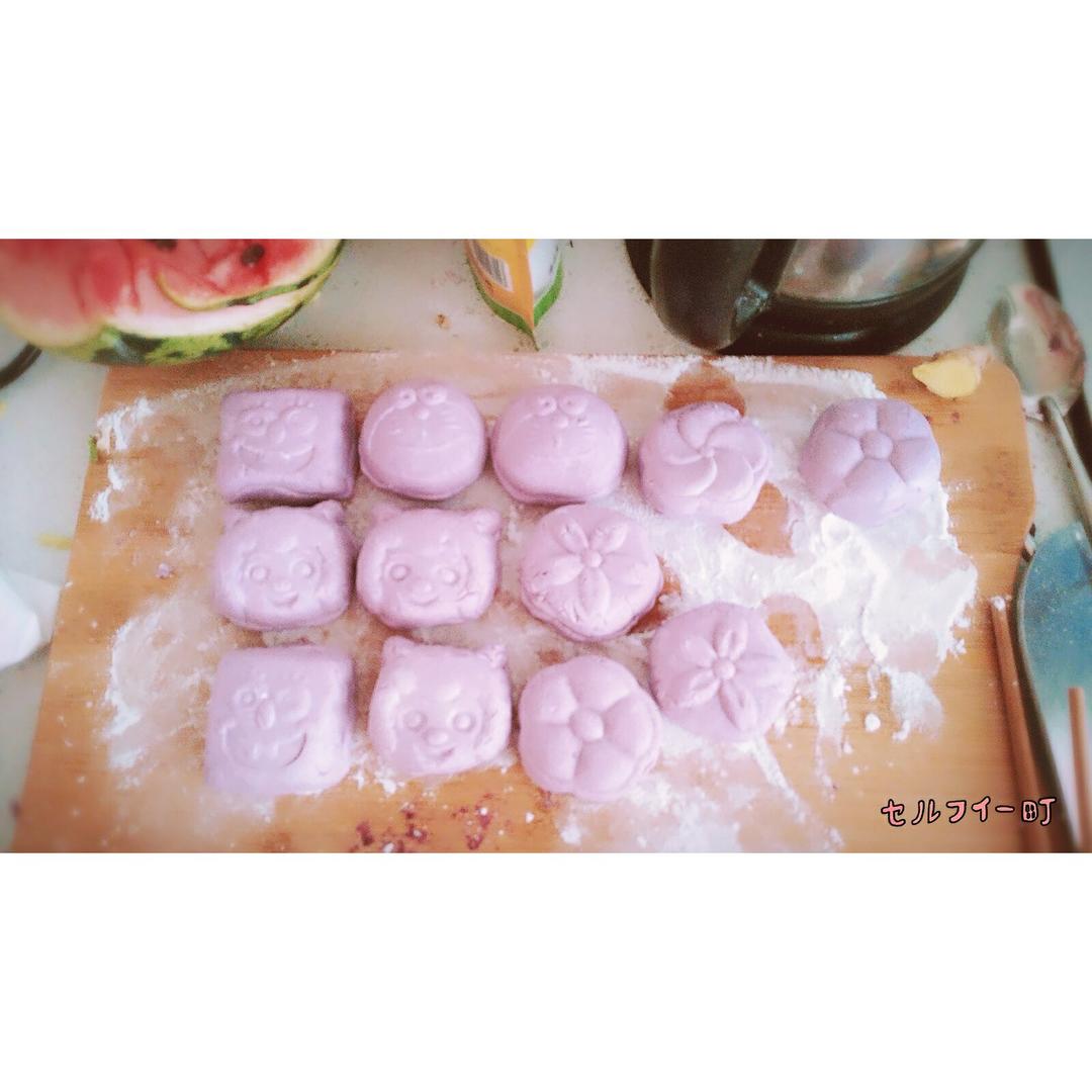 手打南瓜、紫薯糕