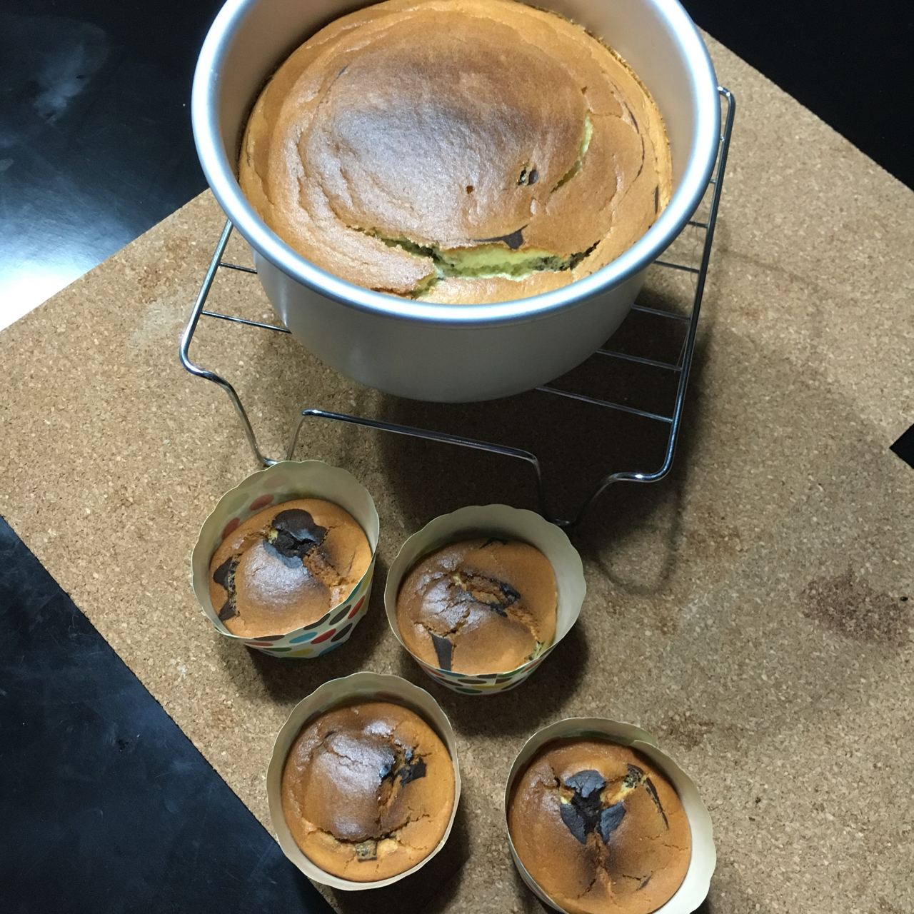 斑马纹戚风蛋糕