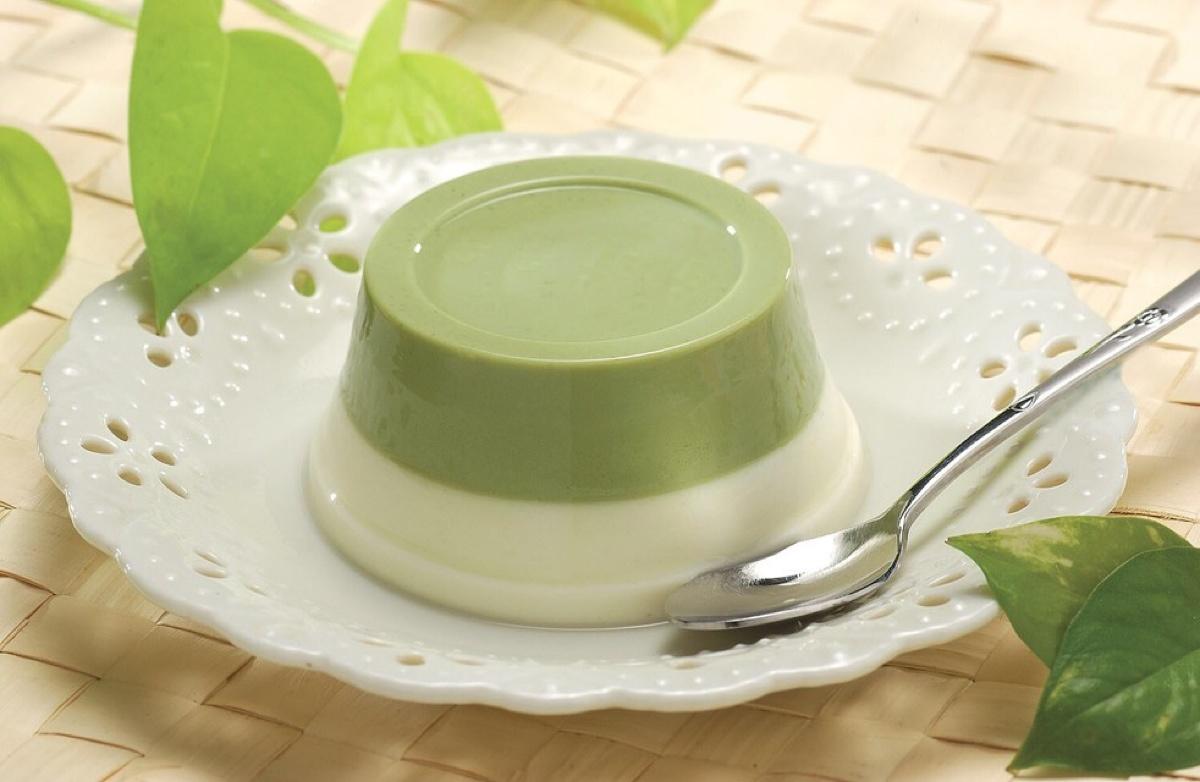 抹茶奶冻 Matcha Green Tea and Milk Jelly