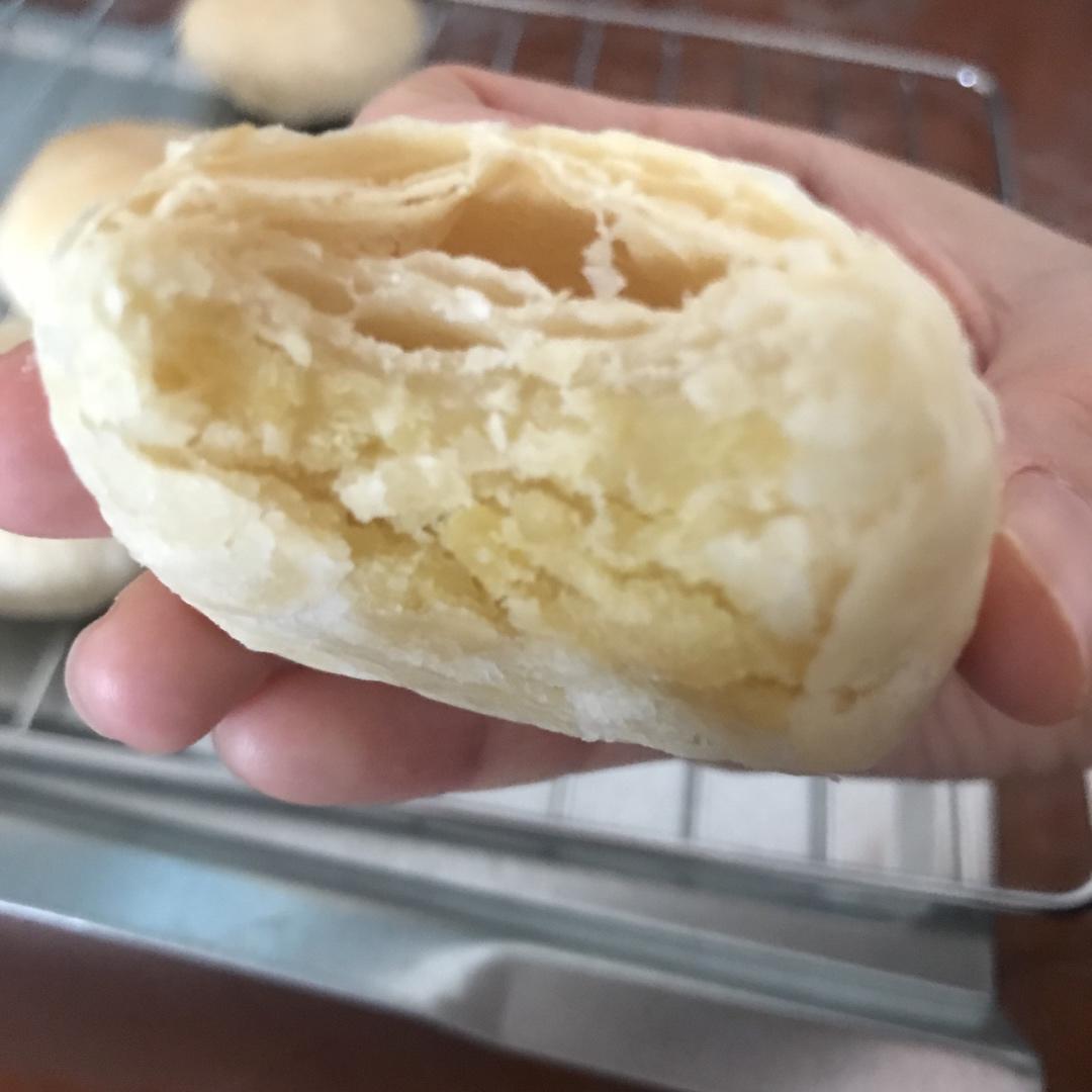 酥皮绿豆饼   酥得掉渣渣