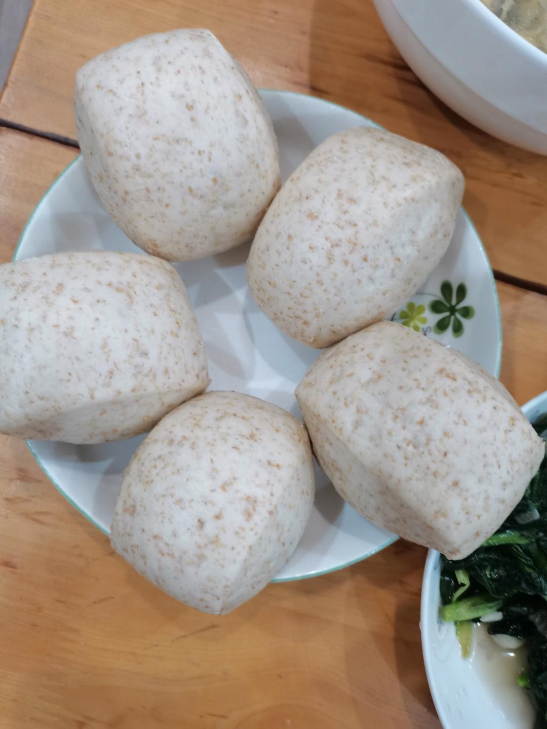 一次发酵，比面包还好吃的全麦馒头