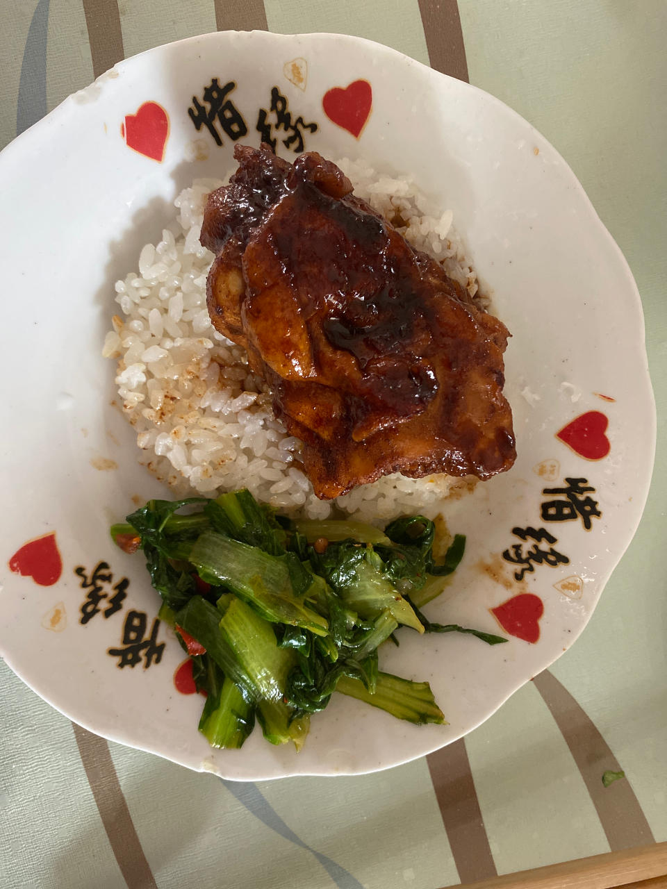 照烧鸡腿饭