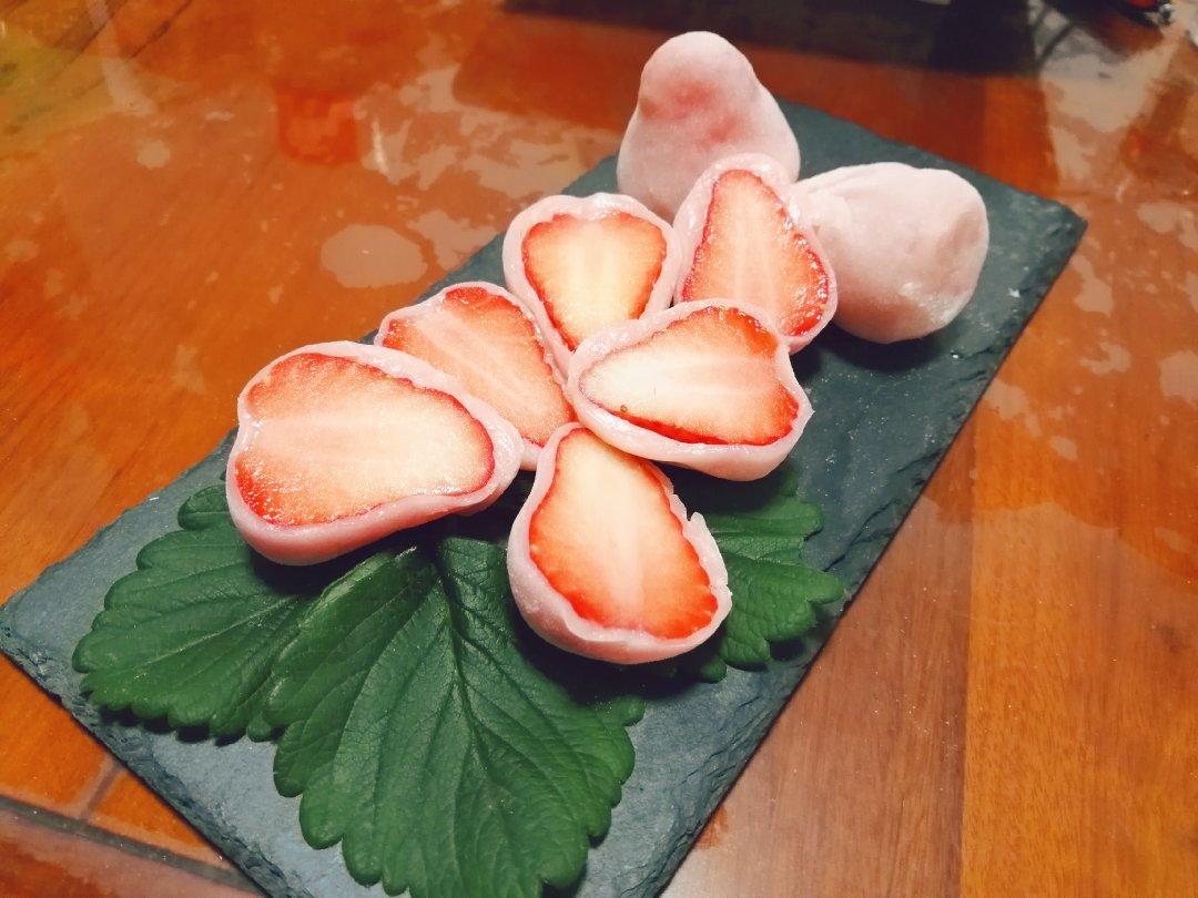 糯叽叽的草莓大福（超简单）
